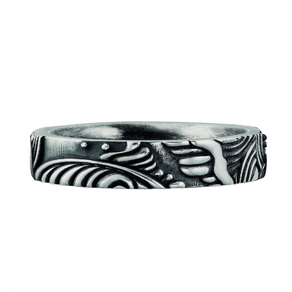 cai Ring 925/- Sterling Silber oxidiert Japan