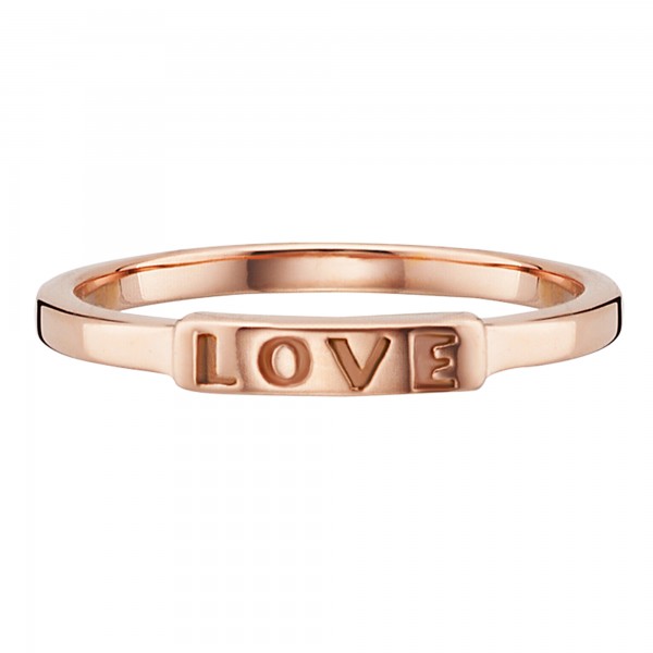 cai Ring 925/- Silber rotvergoldet LOVE
