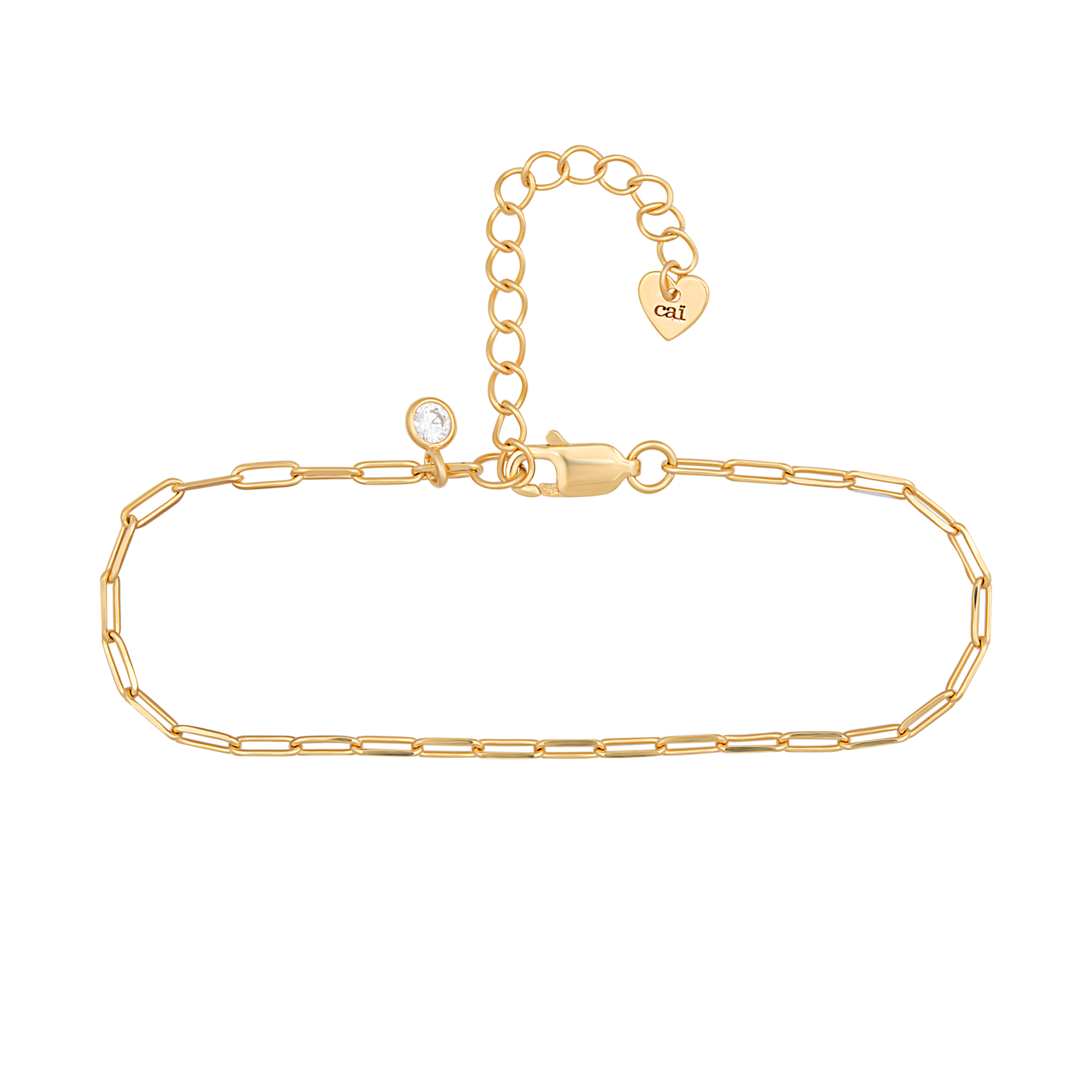 vergoldet | Armbänder Zirkonia Armband cai jewels caï | Armschmuck Silber 925 mit Anhänger |