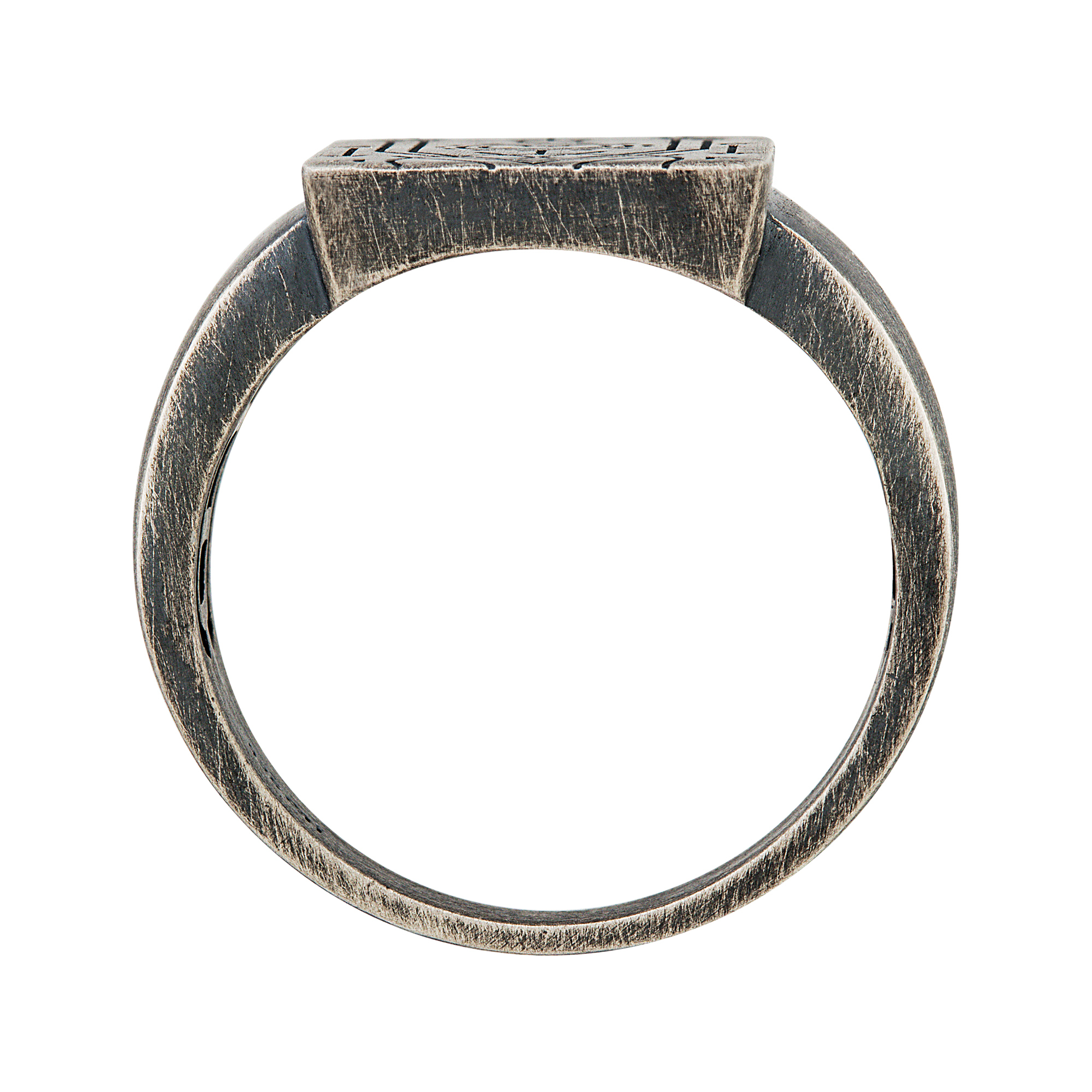 cai Ring 925 Ringe jewels matt | oxidiert Motiv | Tattoo caï | Silber Men Siegelring