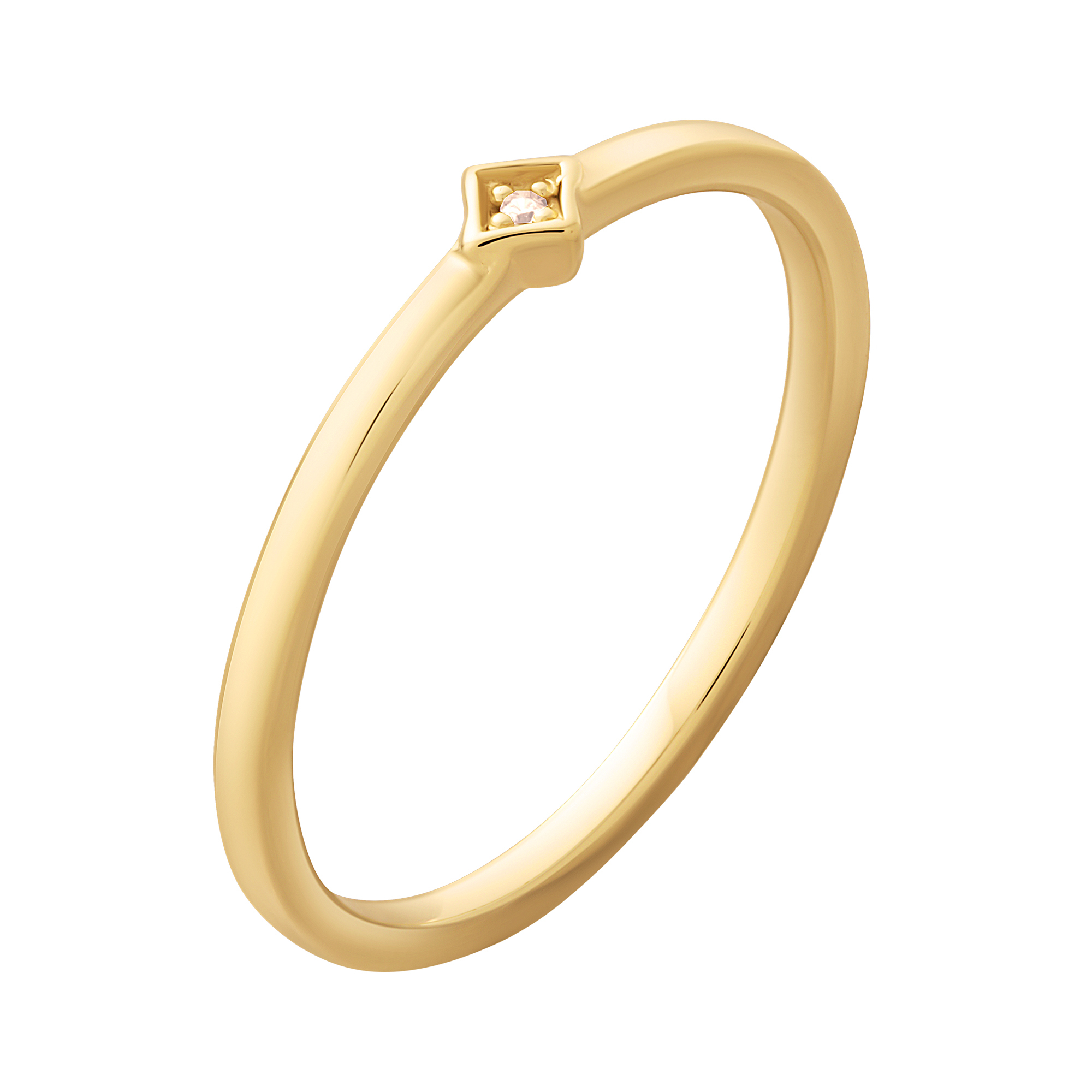 cai Ring 925 Silber vergoldet Zirkonia Raute | Ringe | Women | caï jewels