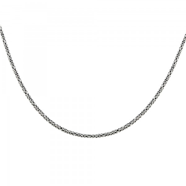 cai Halskette Silber 925 oxidiert Königskette