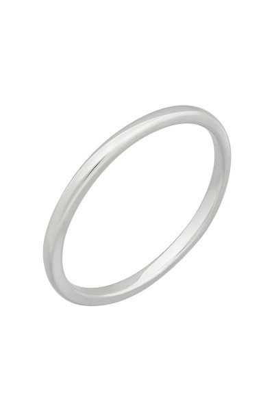 cai Ring 925 Sterling Silber rhodiniert Basic Stacking