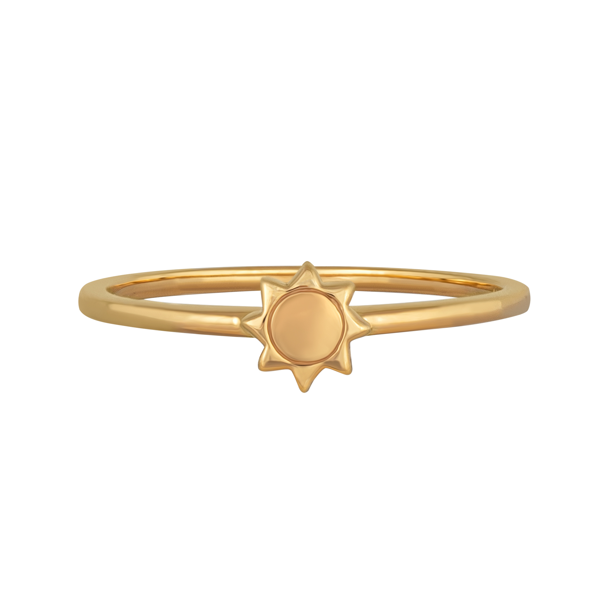 cai Ring 925/- Sterling Silber vergoldet Sonne (274270182-1-050)