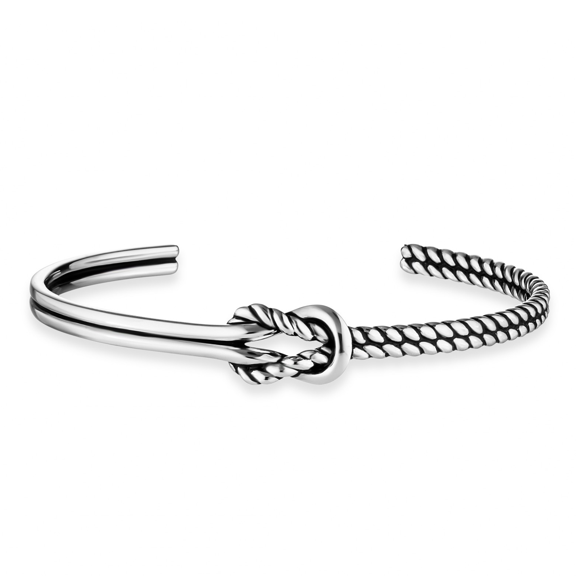 Knoten Sterling Armband 925/- rhodiniert Silber cai