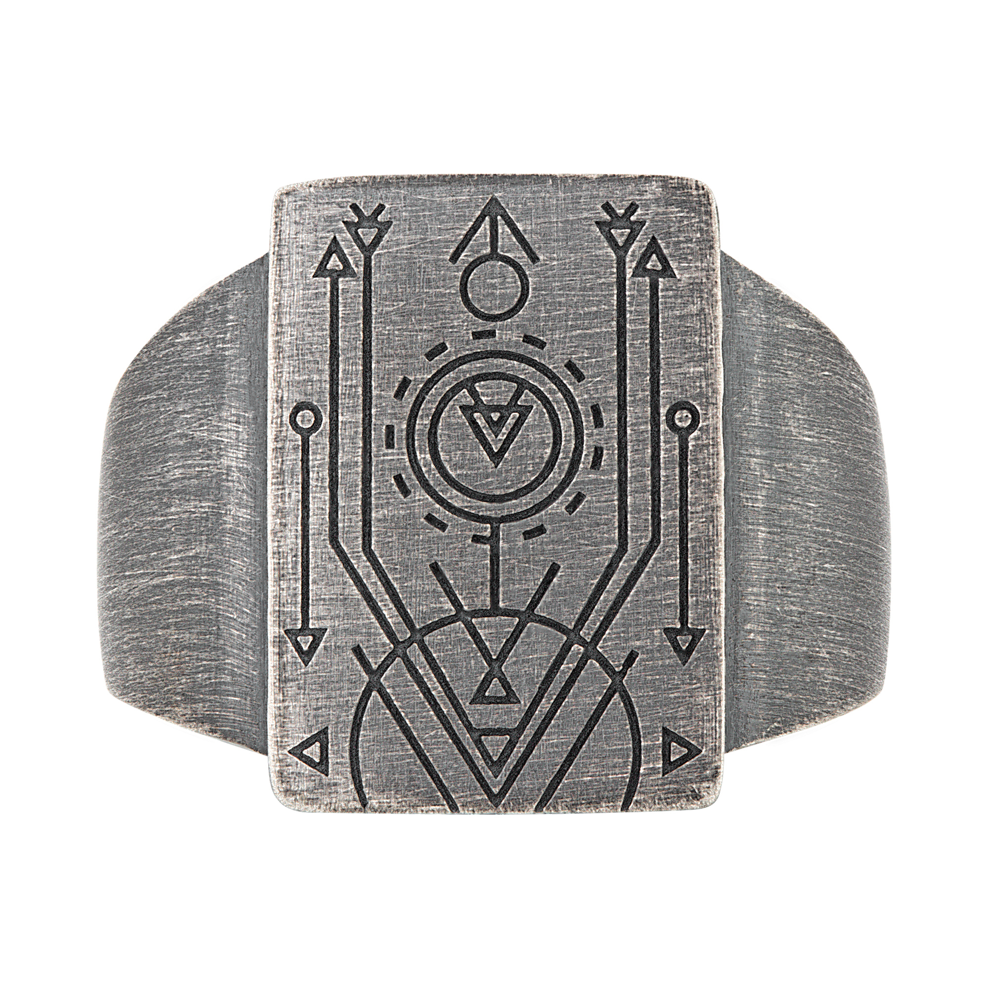 cai Ring 925 Silber Siegelring matt oxidiert Tattoo Motiv | Ringe | Men |  caï jewels | Creolen