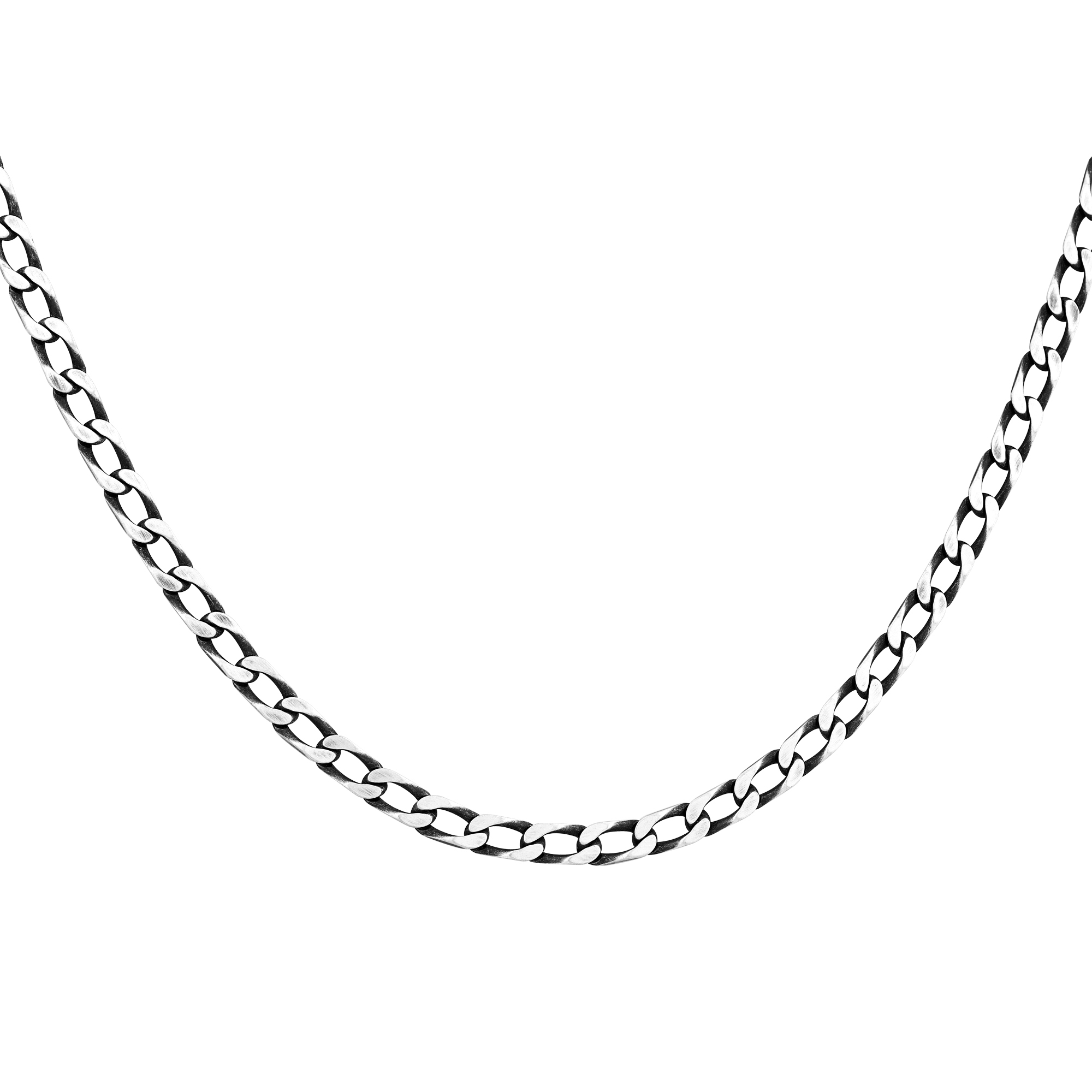 oxidiert Sterling 925 | | Halsketten | Silber Ketten jewels Lang cai Kette Panzerkette caï