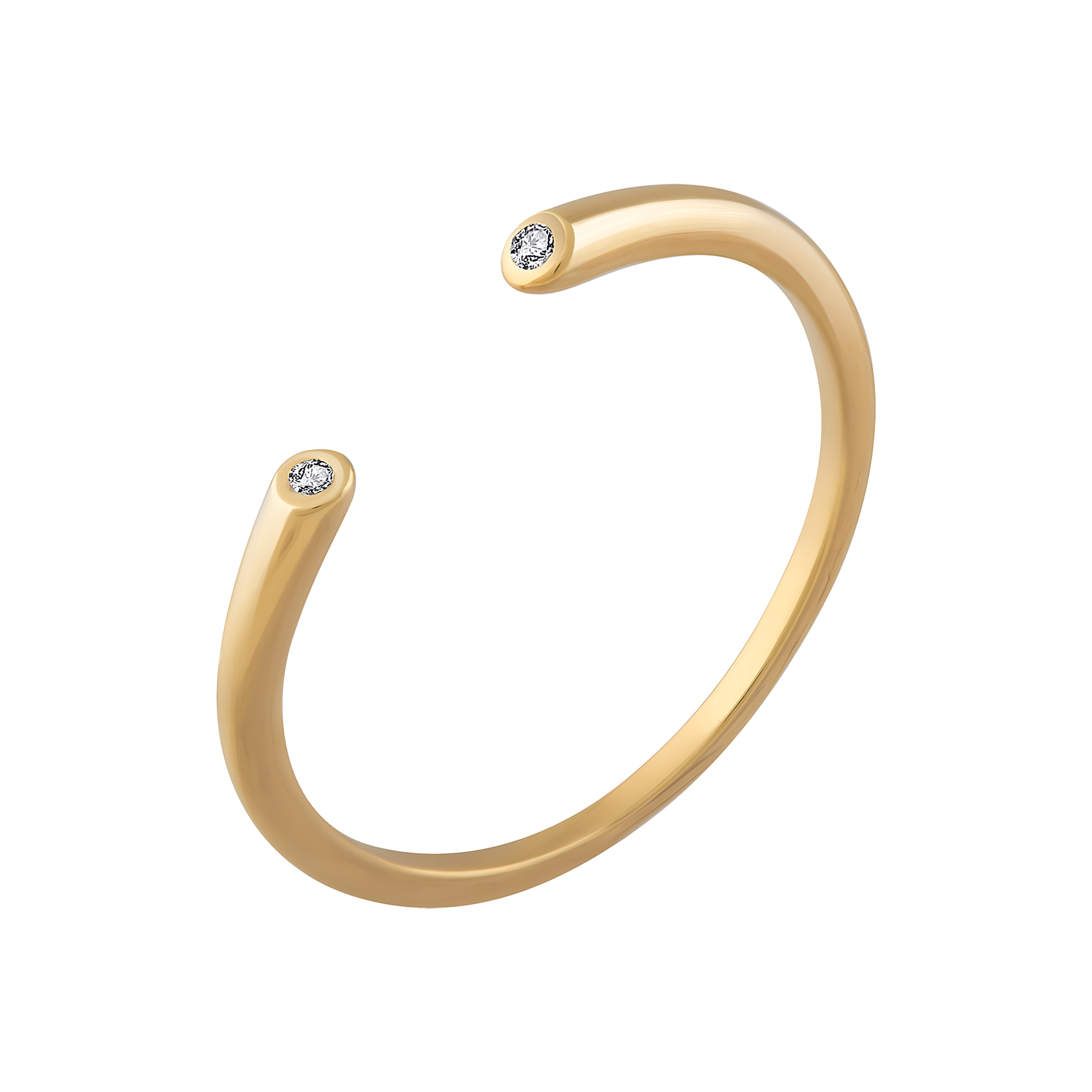 cai Ring 925 Silber jewels vergoldet Women caï Open | Design Zirkonia | Stacking Ringe 