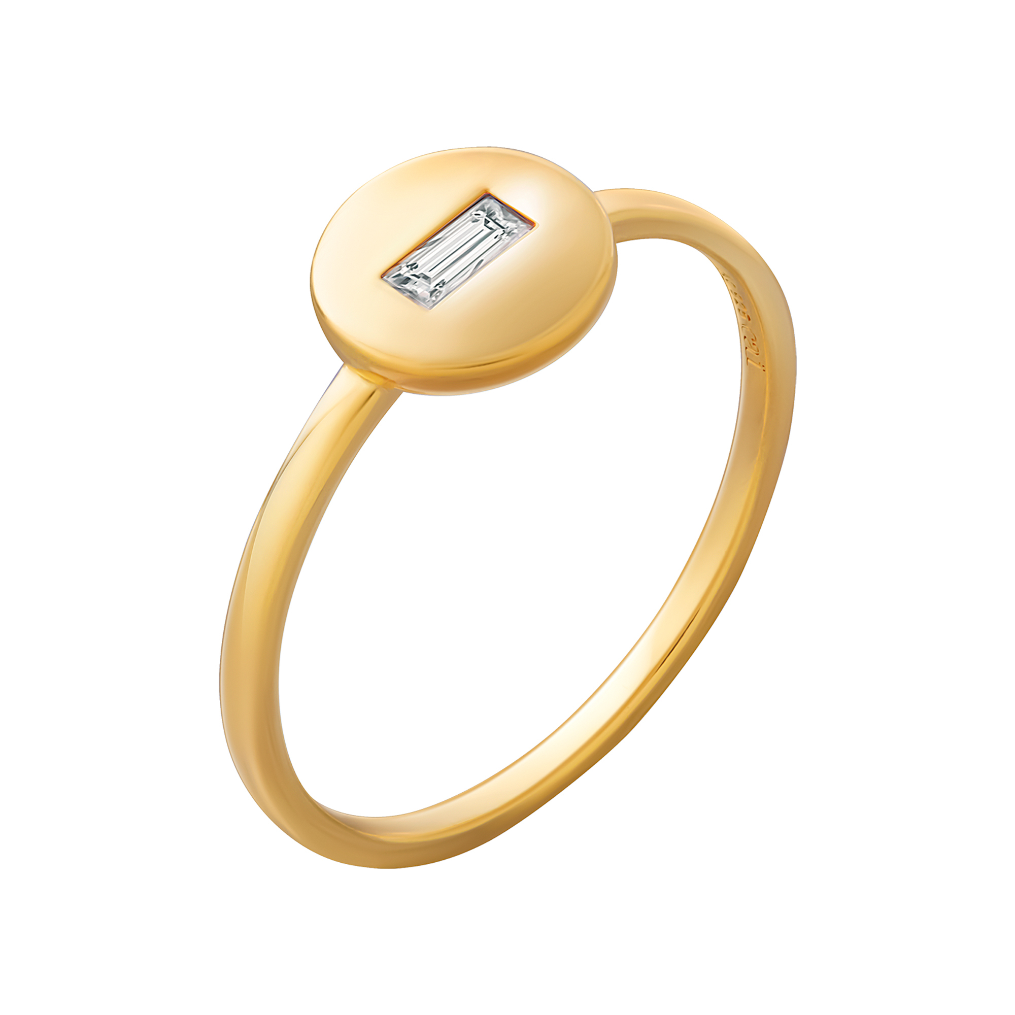 cai Ring 925 Sterling Silber gelb vergoldet Boho Zirkonia Baguette Stein |  Ringe | Women | caï jewels